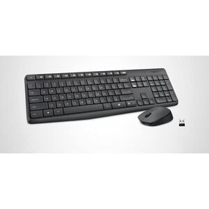 Logitech MK235 2.4 GHz Wireless Keyboard and Mouse Combo 15 FN Keys (920-007897)
